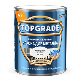 Краска для металла Topgrade гладкая глянцевая белая RAL 9003 0.75 л